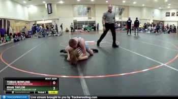 132 lbs Champ. Round 2 - Ryan Taylor, Perry Meridian Wrestling Club vs Tobias Bowling, Legends Of Gold Wrestling