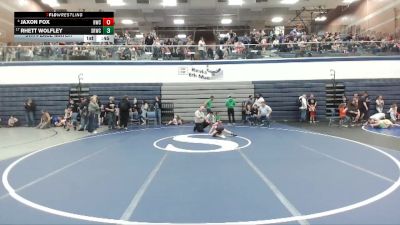 47 lbs 5th Place Match - Jaxon Fox, Hawk Wrestling Club vs Rhett Wolfley, Snake River Wrestling Club