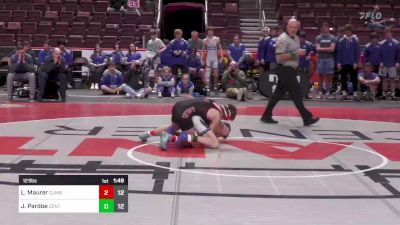 121 lbs Round Of 16 - Logan Maurer, Cumberland Valley vs Jaggar Pardoe, Central Mountain