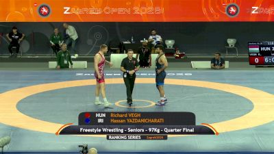 97 kg Quarterfinal - Hassan Yazdani, IRI vs Richard Vegh, HUN