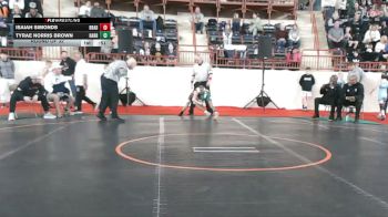 65_B lbs Round Of 32 - Isaiah Simonds, Bradford vs Tyrae Norris Brown, Harrisburg
