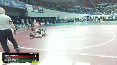 5A-132 lbs Cons. Round 3 - Leyton Adams, Hood River Valley vs Jose Terrazas, Redmond