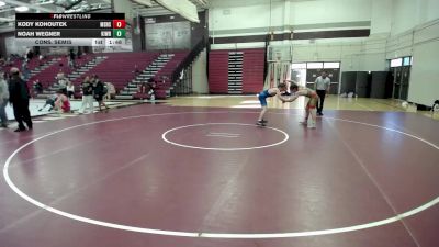 145 lbs Cons. Semis - Kody Kohoutek, Minnesota State High School League vs Noah Wegner, Kingdom Wrestling