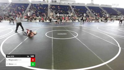 90 lbs Quarterfinal - Luke Magnusen, Peterson Grapplers vs Zachary Sklov, Legion Wc