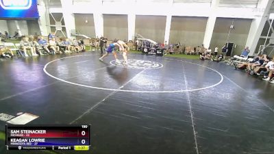 190 lbs Round 2 (8 Team) - Sam Steinacker, Michigan vs Keagan Lowrie, Minnesota Red