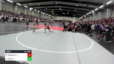 106 lbs Consolation - Devin Delegarito, No Team vs Jorgen Booth, NM Royalty