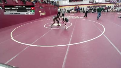 140 lbs Quarterfinal - Ja`Ziya Miles, STALEY vs Brynlli Barton, CAMERON