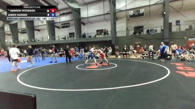 Junior Boys GR - 165 lbs Cons. Round 3 - Andrew Peterson, CA vs James Hansen, ID
