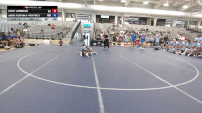 106 lbs Cole Lemberg, Illinois vs Amir Newman-Winfrey, Iowa Red