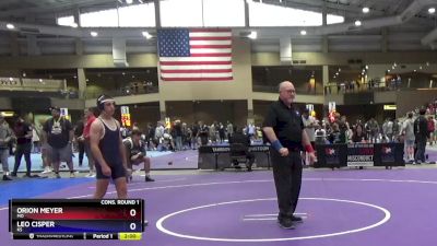 126 lbs Cons. Round 1 - Orion Meyer, MO vs Leo Cisper, KS