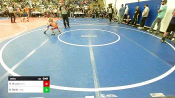 46 lbs Semifinal - Hank Hurd, Pawhuska Elks Takedown vs Beckett Mills, Team Tulsa Wrestling Club