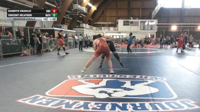 215 lbs Quarterfinal - Kamdyn Kraklio, Eiwc vs Vincent Mcateer, Mayo Quanchi / Bhhs