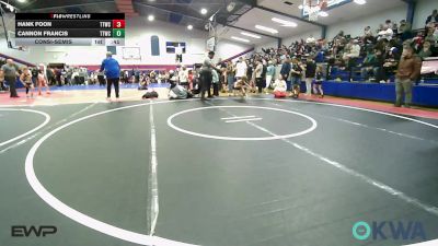 52 lbs Consolation - Hank Foon, Team Tulsa Wrestling Club vs Cannon Francis, Team Tulsa Wrestling Club