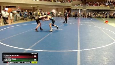 120 lbs Cons. Round 2 - Easton Martin, Centennial vs Cayton Pahl, Pine Island
