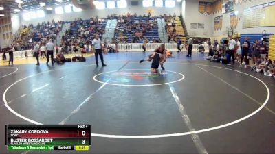 112 lbs Round 2 - Buster Bossardet, Flagler Wrestling Club vs Zakary Cordova, Scwc