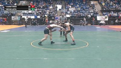 2 - 150 lbs 3rd Place Match - Bryan Latta, Poquoson vs Caden Trigg, Liberty (Bedford)