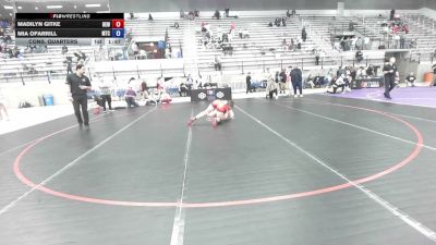 69 kg Cons. Quarters - Madilyn Gitke, Betterman Elite Wrestling vs Mia OFarrill, M2 Training Center