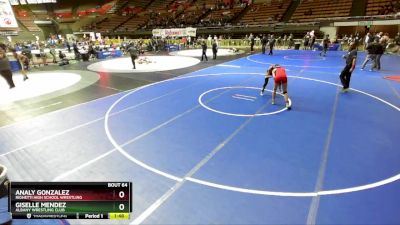 124 lbs Champ. Round 1 - Giselle Mendez, Albany Wrestling Club vs Analy Gonzalez, Righetti High School Wrestling