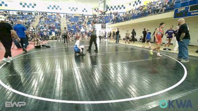 98 lbs Rr Rnd 3 - Kimberly Emmons, Grove Takedown Club vs AJ Minor, Woodland Wrestling Club