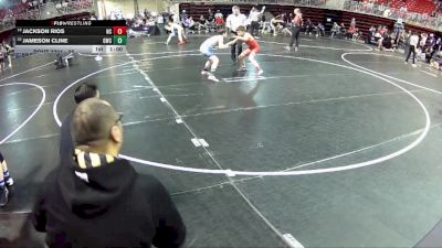 95 lbs Cons. Round 3 - Jameson Cline, Gering Wrestling Club vs Jackson Rios, Norfolk Catholic