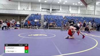 168 lbs Cons. Semi - Anthony Rinehart, Howe Wrestling School vs Jesse Derringer, Brownsburg