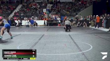 145 lbs Semifinal - Macey Parks, Team Lightning vs Shawna Case, Linn County Twisters