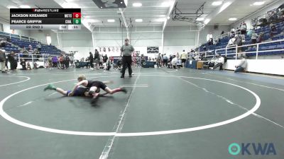 55 lbs Rr Rnd 5 - Jackson Kreamer, Murray County Takedown Club vs Pearce Griffin, Coalgate Wildcat Wrestling Club