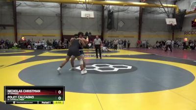 215 lbs Cons. Round 2 - Foley Calcagno, IC Catholic Prep vs Nicholas Christman, St Edward