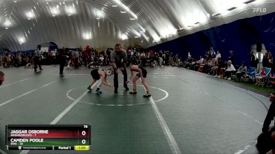 76 lbs Round 1 (10 Team) - Jaggar Osborne, Neighborhood vs Camden Poole, DWA