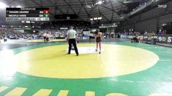 Girls 3A 125 lbs Champ. Round 2 - Micayla Yates, Sedro-Woolley (Girls) vs Yahaira Linares, Decatur (Girls)