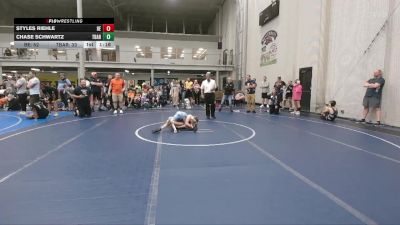 76 lbs Round 2 (6 Team) - Styles Riehle, Brawler Elite vs Chase Schwartz, Team Barracuda