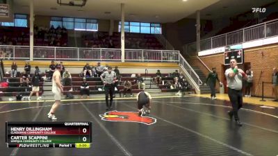 157 lbs Quarterfinal - Henry Dillingham, Clackamas Community College vs Carter Scappini, Umpqua Community College