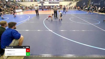 52 lbs Round Of 16 - John Ross Henry, Wild Hogs vs Jude Grass, Springdale Youth Wrestling Club