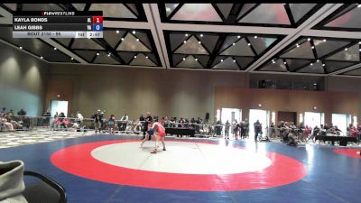 95 lbs Champ. Round 2 - Kayla Bonds, AL vs Leah Gibbs, VA