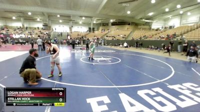 130 lbs Semifinal - Stellan Hock, Williamson County Wrestling Cl vs Logan Harper, Bradley Pride Wrestling