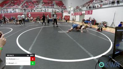 110-120 lbs Rr Rnd 3 - Kasen Dickson, Sulphur Youth Wrestling Club vs Eli Bread, Little Axe Takedown Club