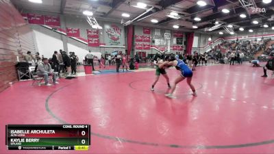 125 lbs Cons. Round 4 - KAYLIE BERRY, Upland vs Isabelle Archuleta, Alta Loma