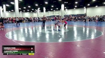 110 lbs Round 3 (8 Team) - Caroline Farris, Team STL Yellow vs Hannah Park, Team Iowa Crazy Coconuts