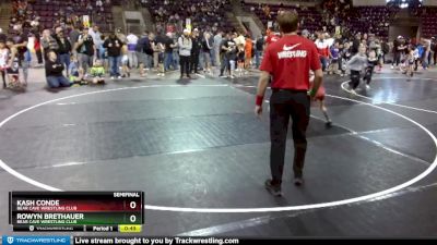 56 lbs Semifinal - Rowyn Brethauer, Bear Cave Wrestling Club vs Kash Conde, Bear Cave Wrestling Club