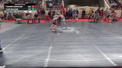 120_B lbs Semifinal - Cooper Kespelher, Redbank Valley vs Liam Williams, State College