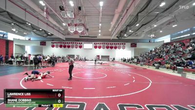 133 lbs Champ. Round 2 - Shane Dobbins, Nassau Community College vs Lawrence Liss, RIT