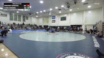 285 lbs Finals (2 Team) - Jakob Connors, Menlo Oak Squad vs Armando Sandoval, Westcliff
