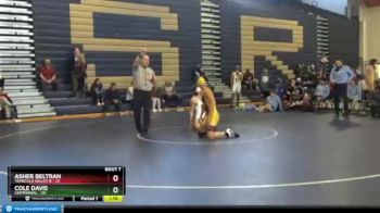 160 lbs Champ Round 2 - Asher Beltran, TEMECULA VALLEY B vs Cole Davis, Centennial