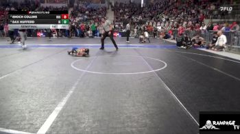 40 lbs Semifinal - Dax Hufferd, Iola Kids vs Enoch Collins, Hugoton