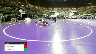 128 lbs Consi Of 16 #1 - Noe Cisneros, Arvin vs Johnny Olmos, Clovis North