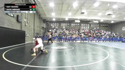 132 lbs 5th Place Match - Jason Andrade, Golden West vs Ozzy Silveira, Chowchilla