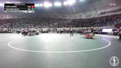 B5A-132 lbs Quarterfinal - Brayden Mixay, Carl Albert vs Alex Llanas, Claremore