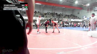 84 lbs Rr Rnd 2 - Ryland Johnson, Spartan Wrestling Fort Smith vs Timberlyn Edwards, Runestone
