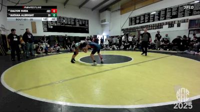 89 lbs Cons. Round 3 - Dalton Suda, Albiani Middle School vs Natana Albright, Dark Horse