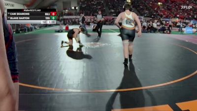 3A 215 lbs Cons. Round 1 - Blake Barton, Tri-Valley vs Cam Seamons, Malad